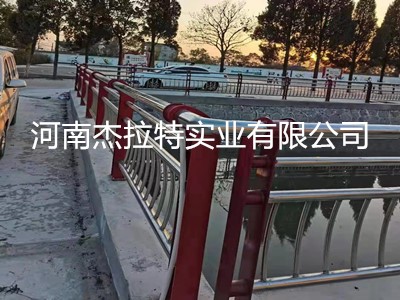 纯不锈钢河道护栏带灯光 